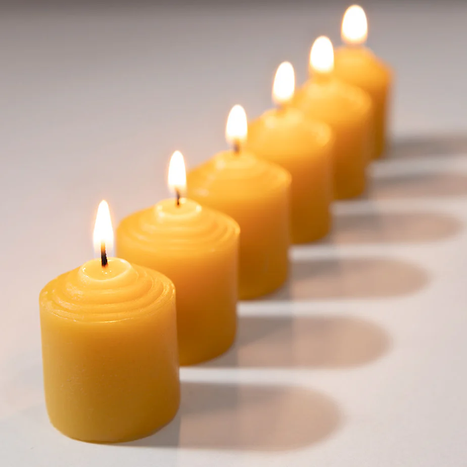 Standard Votive Beeswax Candles - Image 4
